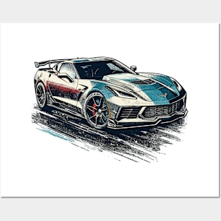 Chevrolet Corvette Posters and Art